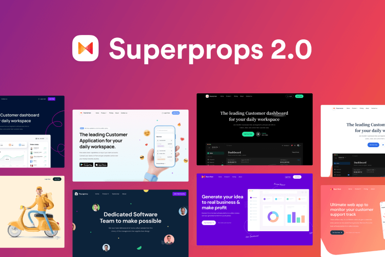 Superprops React Next Landing Page Templates